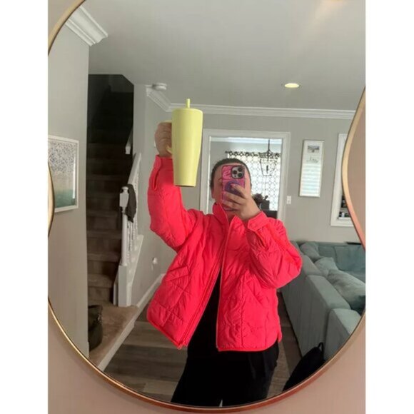 FREE PEOPLE Movement Pippa Packable Puffer in Hot Watermelon Size Medium NWT - Picture 2 of 15